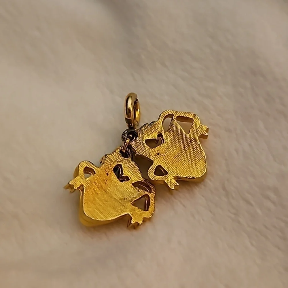 Vintage Mid-century Theater Drama Masks Charm